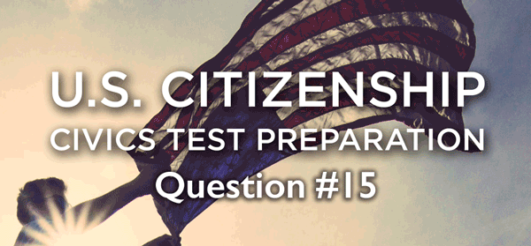 Citizenship Podcast Question 15: Who is in Charge of the Executive Branch?